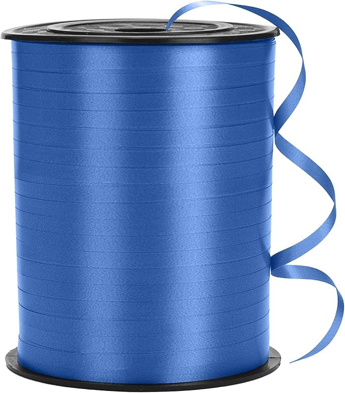 500 Yard Blue Curling Ribbon for Gift Wrapping, Balloon Ribbon, Balloon String, Curly Ribbon, Thi... | Amazon (US)