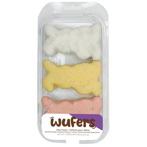 Wufers Easter Bunny Dog Treats 3-Pack – Decorated Crunchy Dog Cookies, Spring & Easter Dog Treats for Easter Baskets, Made in North America | Amazon (US)