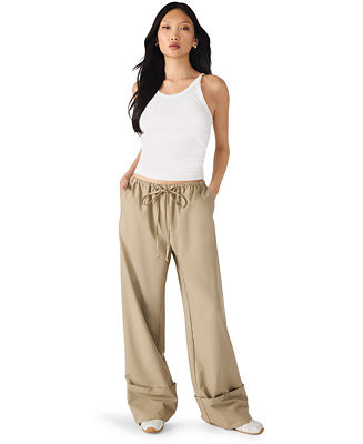 Steve Madden Women's Idra Long Casual Pull-On Pants - Macy's | Macy's