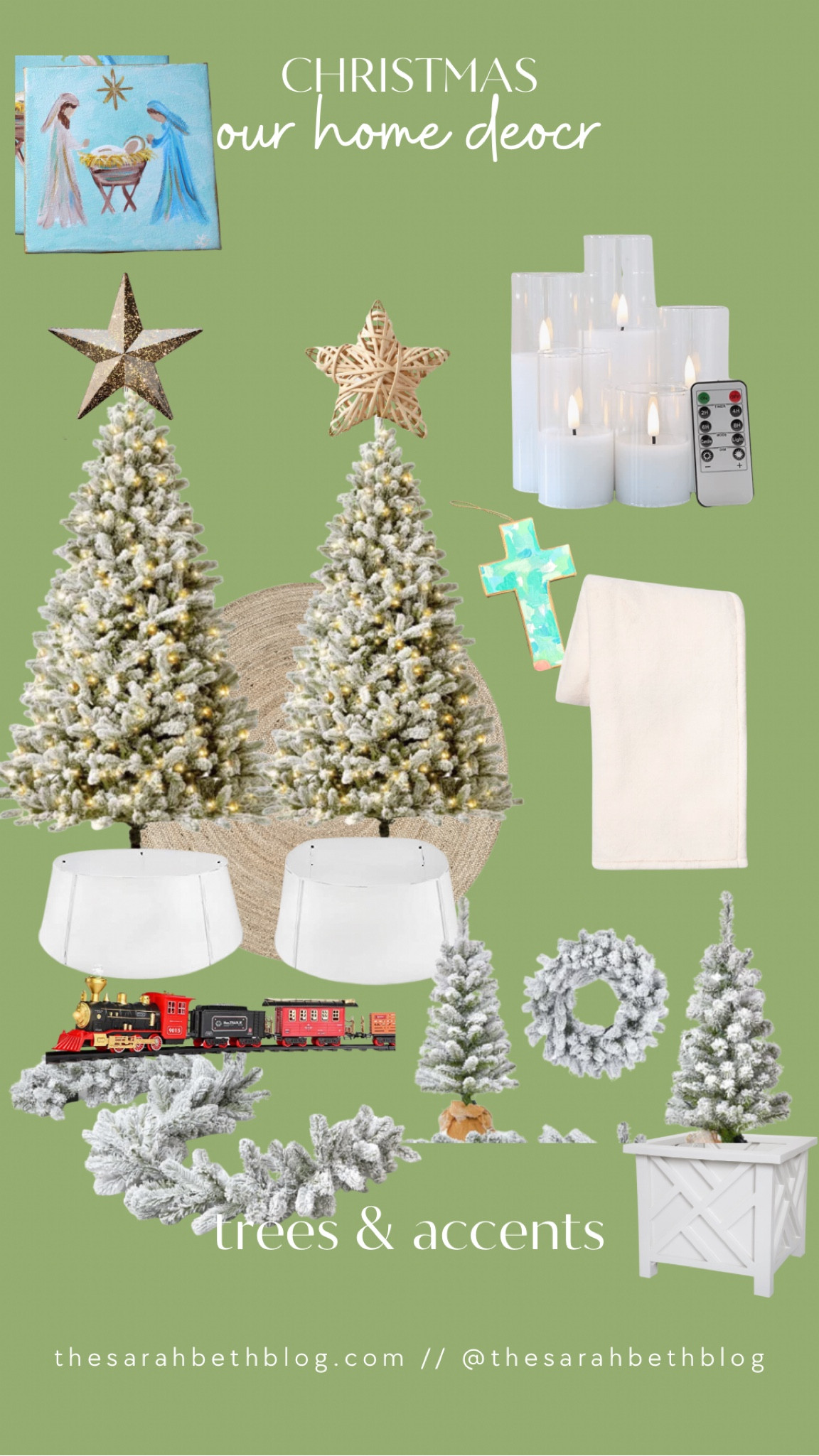 Christmas home decor trees and accents King of Christmas tree
Flocked tree 

#LTKHoliday #LTKSeasonal #LTKhome