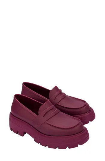 Melissa Royal Platform Penny Loafer in Matt Red at Nordstrom Rack, Size 9 | Nordstrom Rack