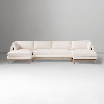 Hargrove 3-Piece U-Shaped Chaise Sectional (138") | West Elm (US)