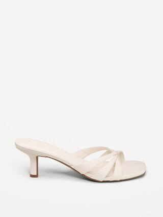 Strappy Kitten-Heel Sandals for Women | Old Navy (US)