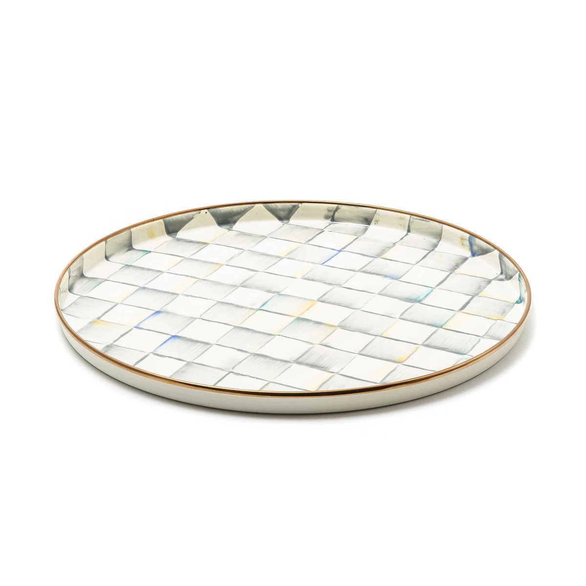 Sterling Check® Round Tray | Wayfair North America