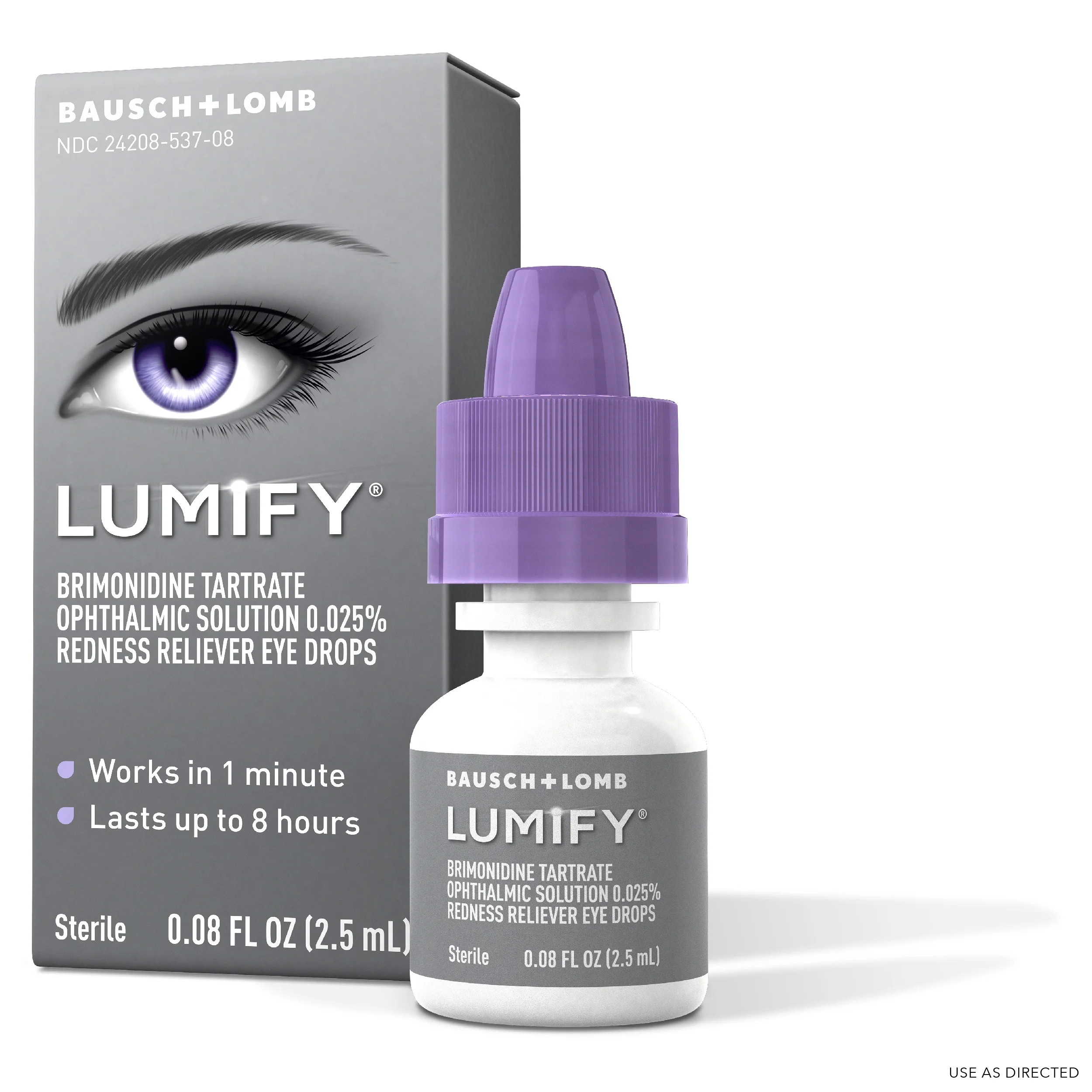 LUMIFY® Redness Reliever Eye Drops (Brimonidine Tartrate Ophthalmic Solution 0.025%) – from Ba... | Walmart (US)