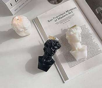 David Bust Statue Scented Candle,110G Aroma Soy Wax Greek Aesthetic Decorative Candle for Table P... | Amazon (US)