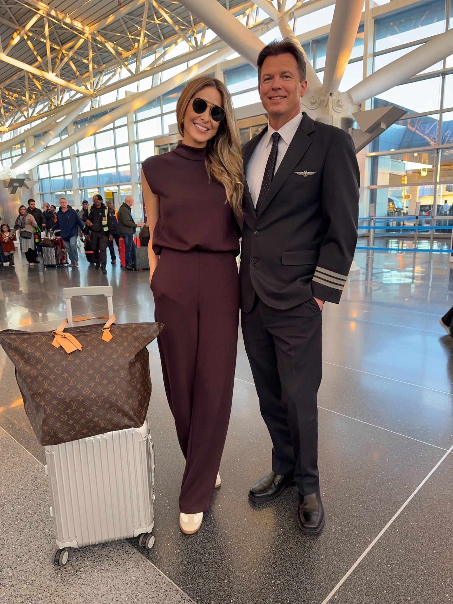 Airport travel outfit
Loving this jumpsuit so much, super elegant and comfortable. Fits true to size and I am wearing size small tall version
For spanx use code ALINEXSPANX for 15% off

#LTKSeasonal #LTKTravel #LTKStyleTip