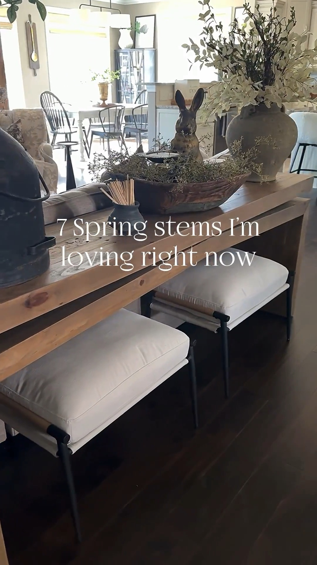 7 Spring Stems I’m Loving!!

Eucalyptus & twig greenery, cream hops, dusty plum stems, moody hydrangeas, mini blossoms, cosmos, cabbage roses, greenery with tiny white flowers, vases, black stool/table, console table, ottomans, vintage wood bowl, rice stems, cast iron bunny, vintage basket, vintage wood vase, vintage clay pot, matches, wall rack



#LTKHome #LTKSeasonal #LTKstorytime