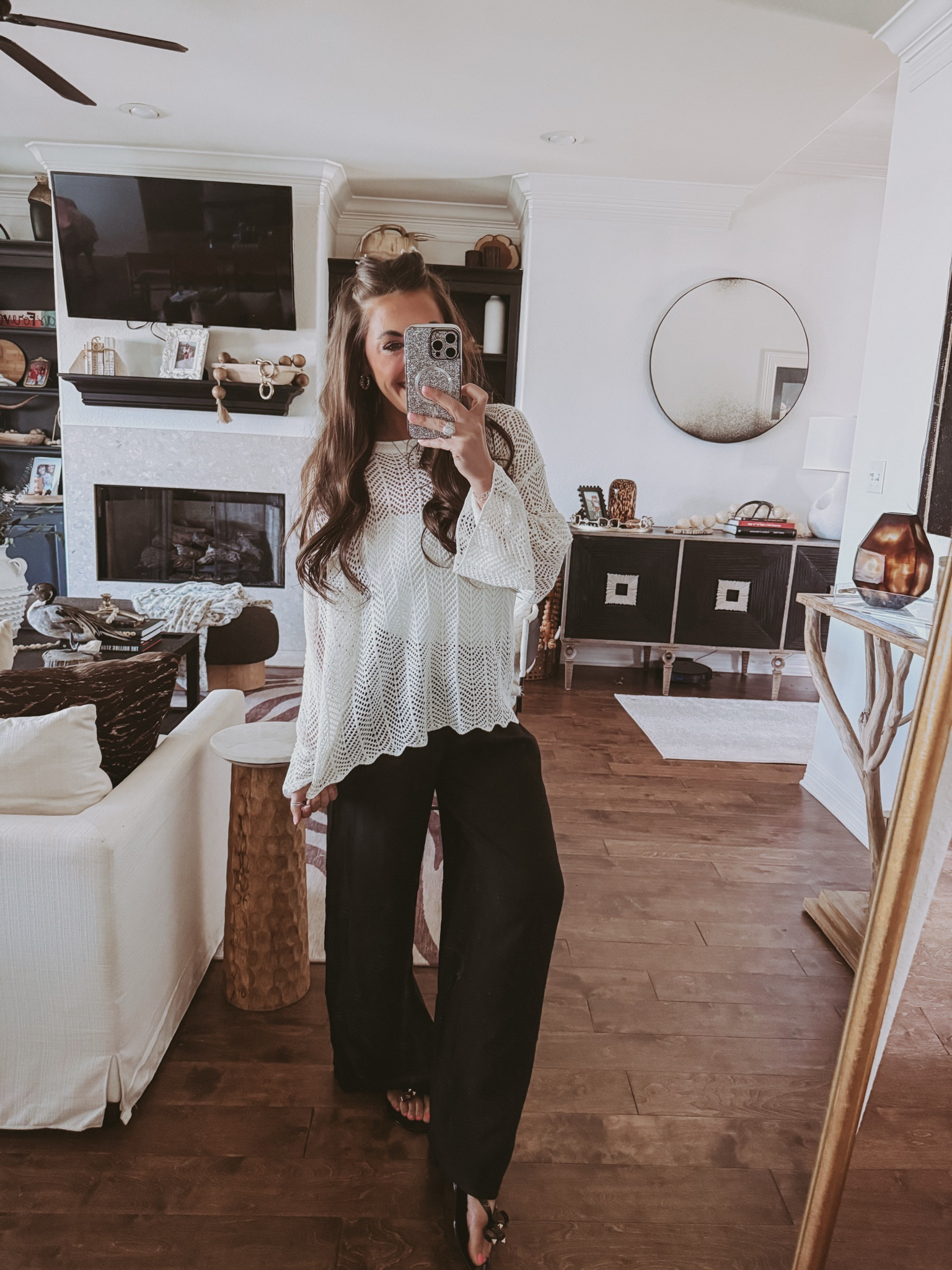 S crochet top + XS tube top + S linen pants (needed XS) 

#LTKPetite #LTKootd #LTKSaleAlert