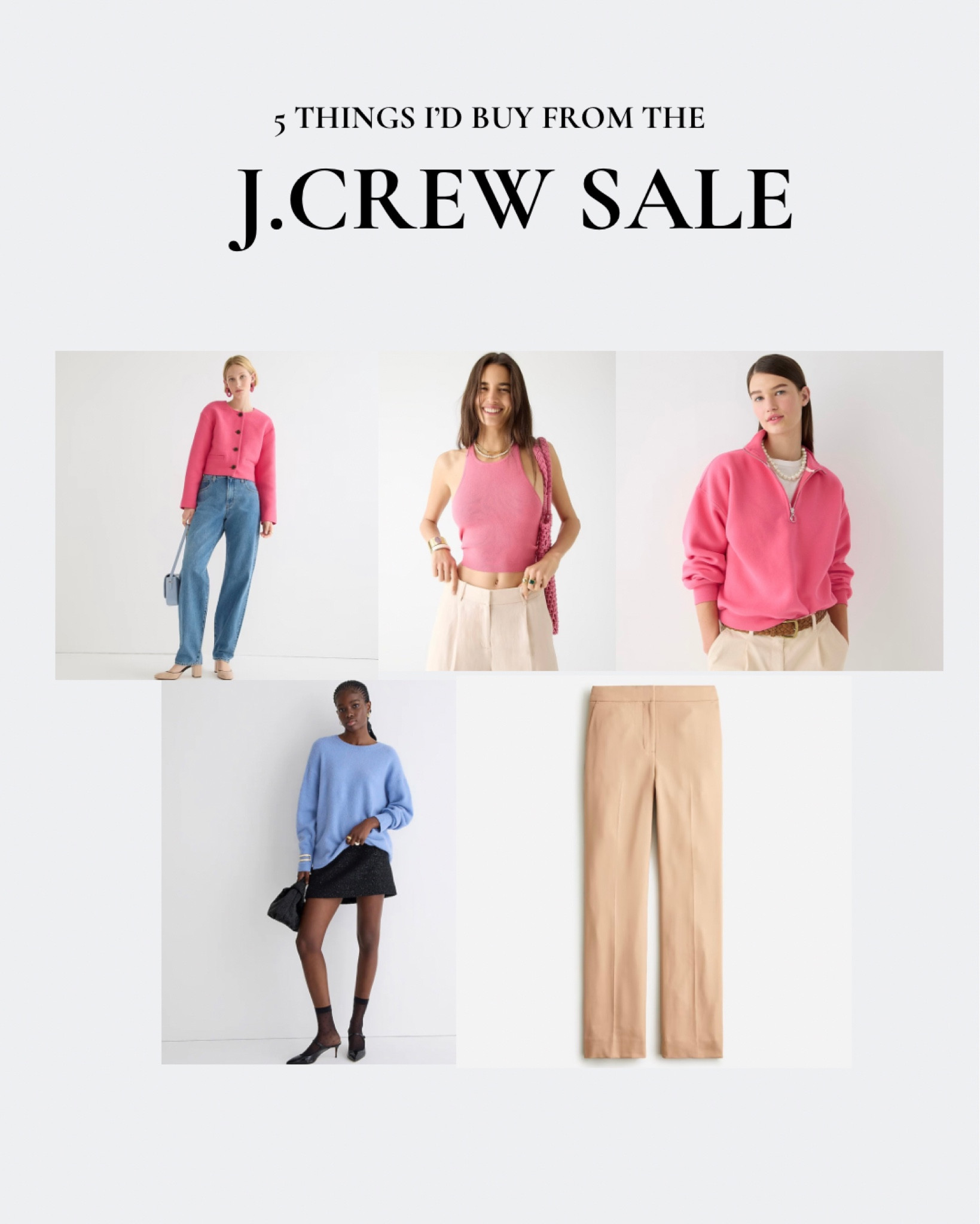 5 Things I’d Buy From the J.Crew Sale 

#LTKsalealert #LTKstyletip