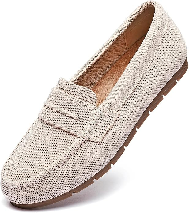 Loafers for Women Comfortable Dressy Casual Work Flats Lightweight & Breathable Slip On Walking S... | Amazon (US)