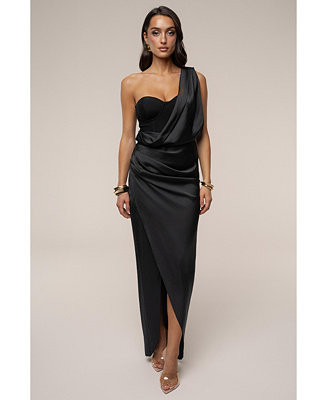 JLUXLABEL Women's Draped Radiance Maxi Dress - Macy's | Macy's