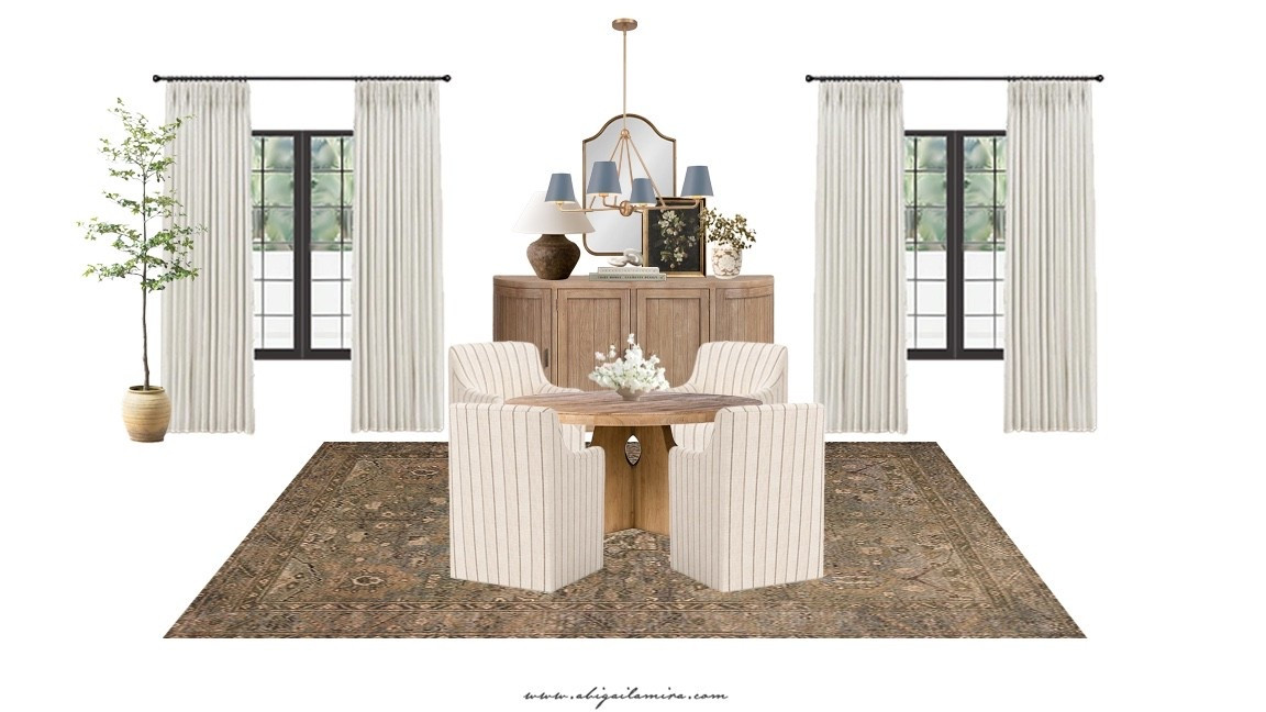 BRINGING IT ALL TOGETHER

What makes this dining room so successful is how every element works together:

Warm wood tones create a grounded foundation

Soft upholstery adds comfort and balance

Patterned textiles bring depth

Lighting and accessories add personality

Nothing feels overdone — just thoughtfully layered.

#LTKHome