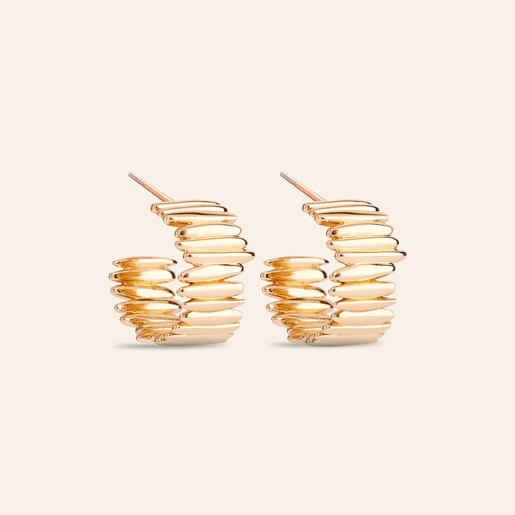 Azora Gold Hoops | Mignonne Gavigan
