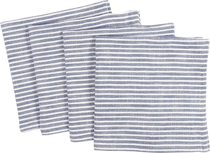 KAF Home Monaco Relaxed Casual Farmhouse Napkin | Set of 4, 100% Slubbed Cotton, 20x20 Inch Cloth... | Amazon (US)