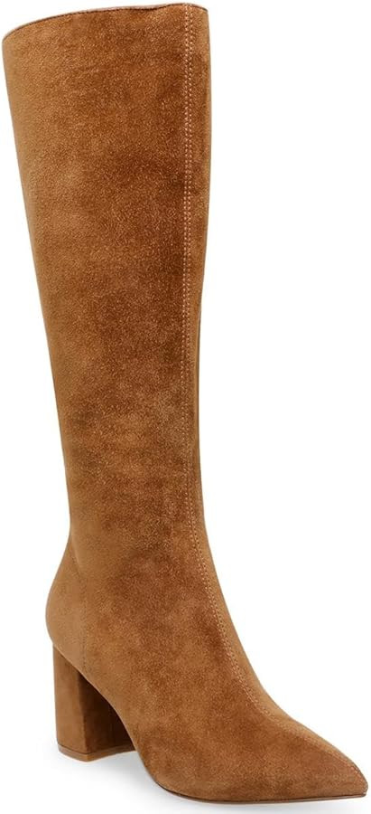 Steve Madden Womens Nieve Suede Pointed Toe Knee-High Boots | Amazon (US)