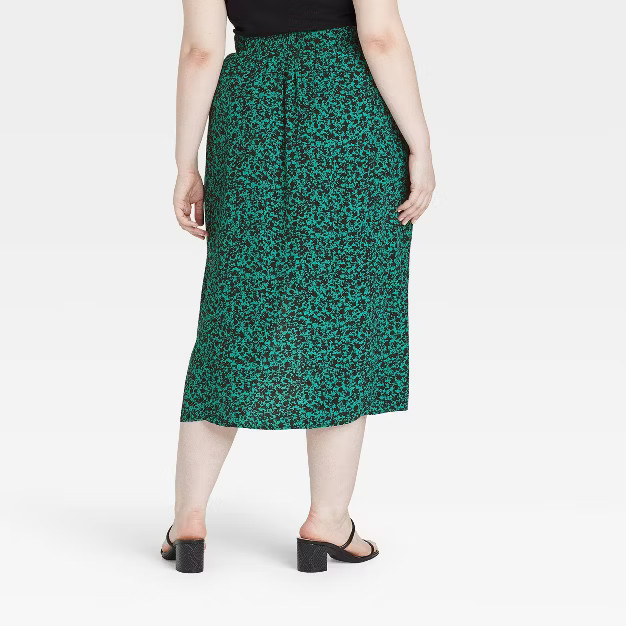 Women's Plus Size Side Slit Skirt - Ava & Viv™ | Target