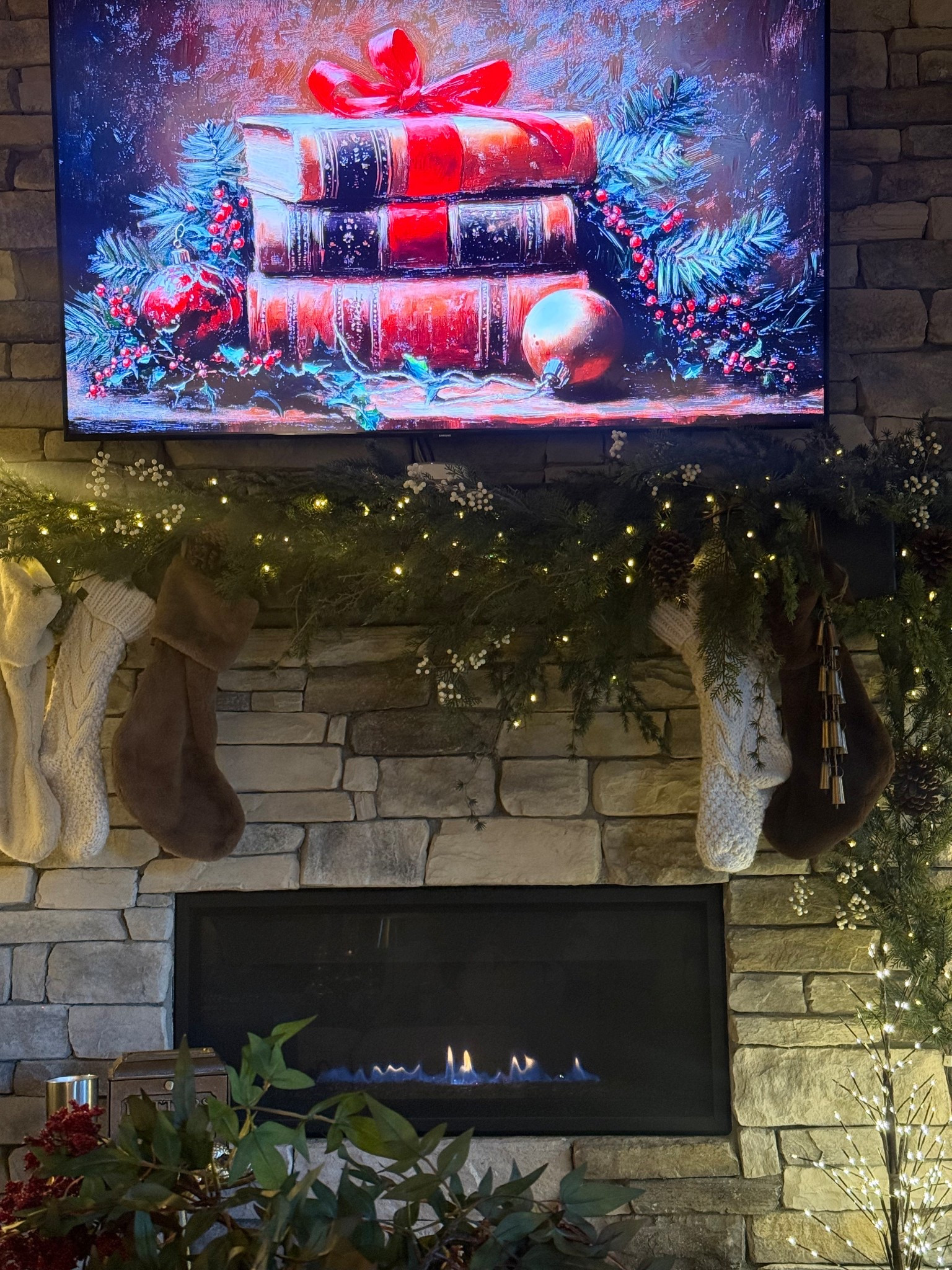 The mantle garland of the season. So full and realistic  

#LTKGiftGuide #LTKHoliday #LTKHome
