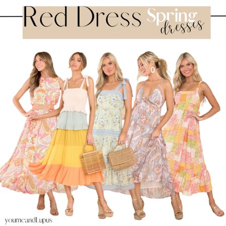 Cute Red Dress Spring dresses. New styles, colors and patterns. Ready for Easter, bridal & baby showers, brunch
Dates, and everything spring. Dresses, party dresses, spring finds, maxi dresses, Red Dress finds, pastel colors, travel dresses, YoumeandLupus 

#LTKbeauty #LTKstyletip #LTKSeasonal
