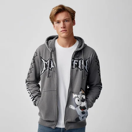 Bluey's Muffin Men's & Big Men's Hooded Sweatshirt, Sizes XS-5XL | Walmart (US)