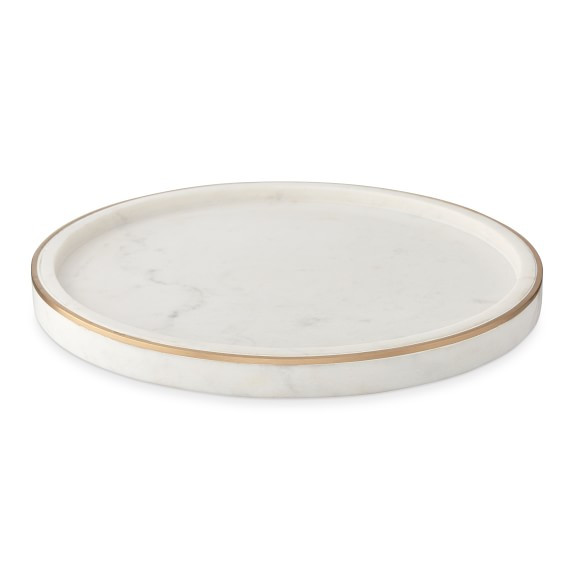 White Marble and Brass Bath Collection | Williams-Sonoma