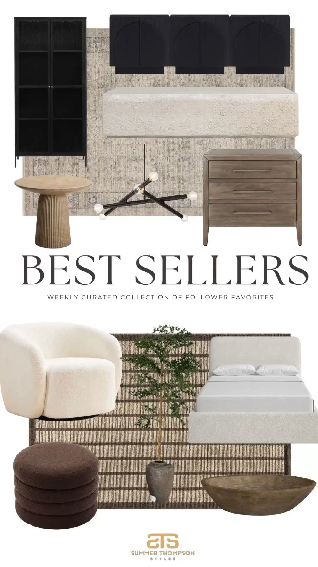 Top loved finds you’re all loving. ❤️

Boucle chair. Brown ottoman. Black cabinet. Modern nightstand. Wood side table. Statement lighting. Stone coffee table. Neutral rug. Timeless textures and tones you’ve been loving most.
 
#moderninteriors #homedecorfinds #neutraldecor #interiorstyle


#LTKHome