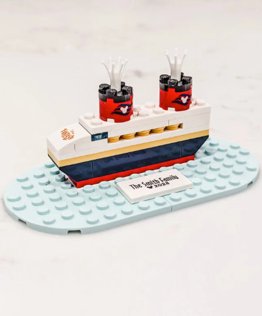 Disney Cruise Line Ship Made of Lego® Bricks, GLOWS IN DARK, Cruise Reveal, Fish Extender, Stock... | Etsy (US)