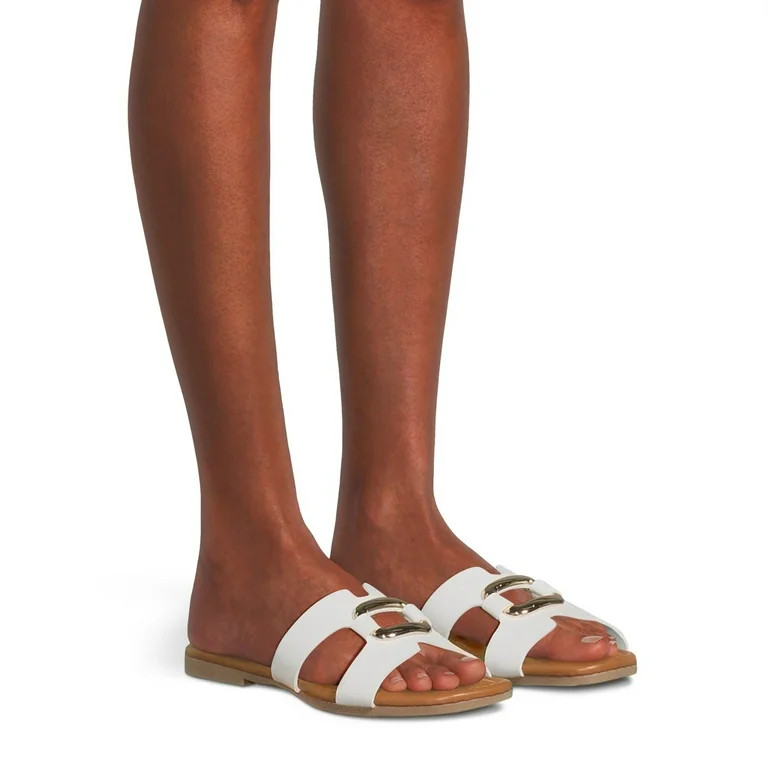 Time and Tru Women's Hardware Slide Sandal | Walmart (US)