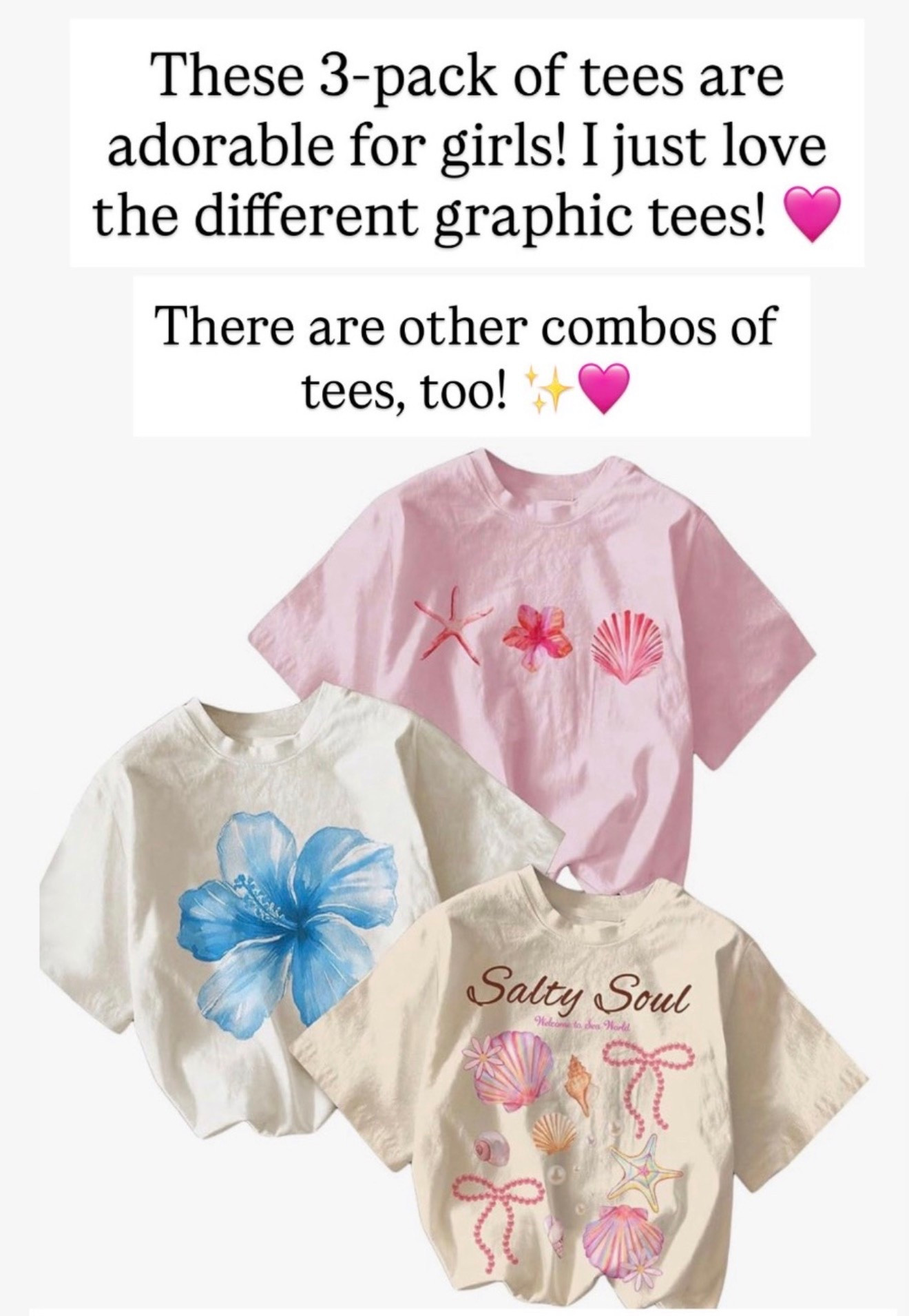 I love this 3-pack of tees for girls! These are the best!

#LTKKids