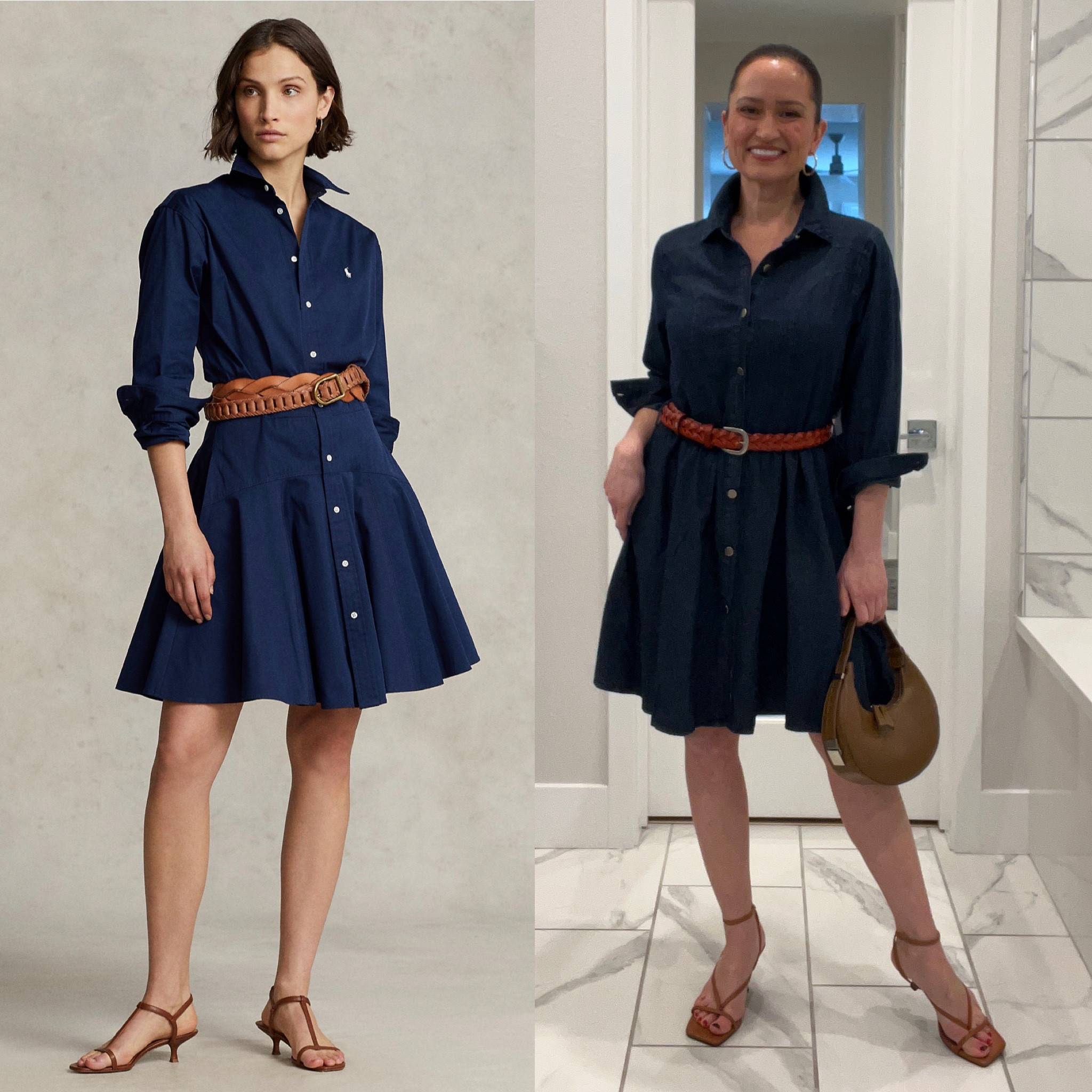 Recreating this Ralph Lauren look using only Amazon finds.$1400 vs under $200!  I am wearing a size medium dress and 6.5 shoe. I am 5’2”, 120, 36C, 29 waist, 38 hip. 
#springoutfit #recreateoutfit #affordablefashion #amazonfashion #fashionover40 #timelessfashion 

#LTKstyletip #LTKSeasonal #LTKFind