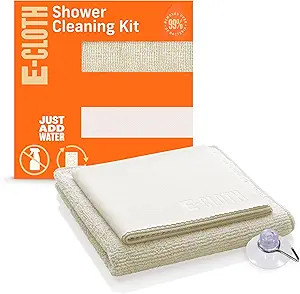 E-Cloth Shower Cleaning Kit, Microfiber Shower Cleaner, Streak-Free Shine on Showers, Bathtubs, a... | Amazon (US)