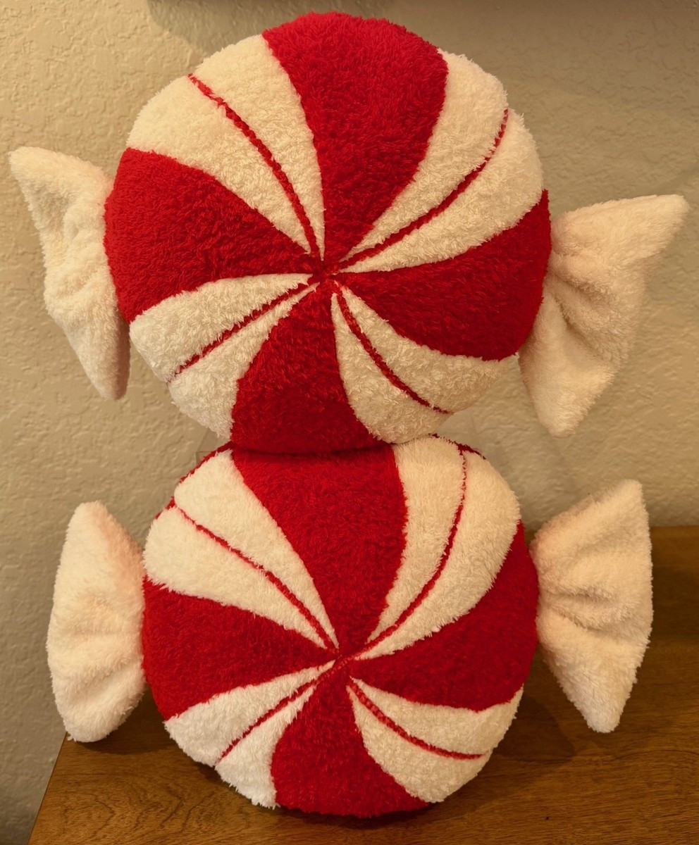 NEW Target Wondershop Christmas Peppermint Candy Plush Throw Pillow Set of 2! | eBay US