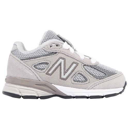 Girls Infant New Balance New Balance 990 V4 - Girls' Infant Shoe Cool Grey/Silver Filigree Size 07.0 | Kids Foot Locker (US)