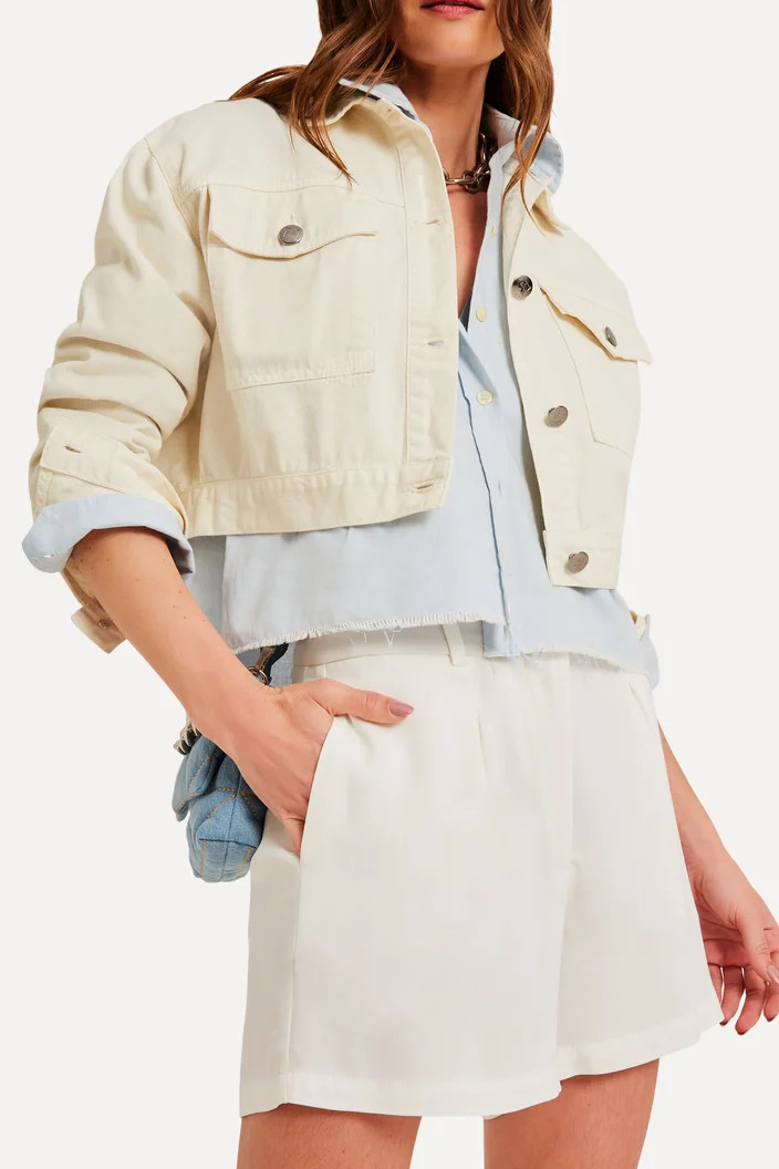 SHORT OFF-WHITE RESERVA ALFAIATARIA TATA | ZZ Mall (BR)