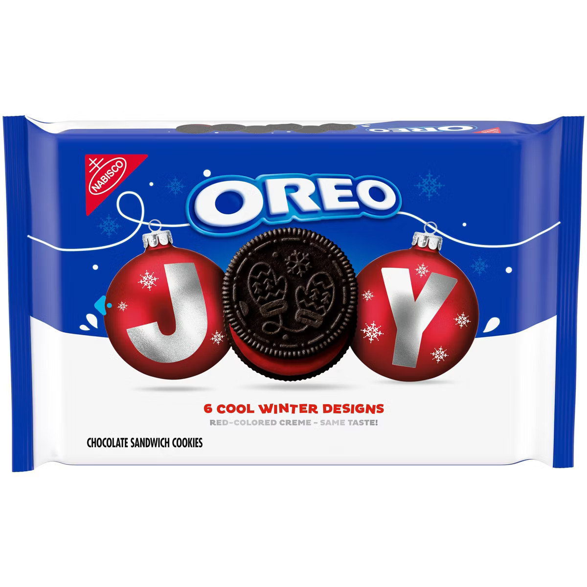 Oreo Joy Red Crème Filled Limited Edition Christmas Cookies - 18.71oz | Target