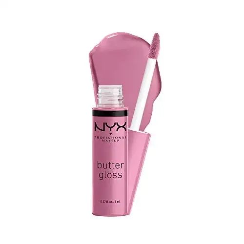 NYX PROFESSIONAL MAKEUP Butter Gloss, Non-Sticky Lip Gloss - Eclair (Pink) | Walmart (US)