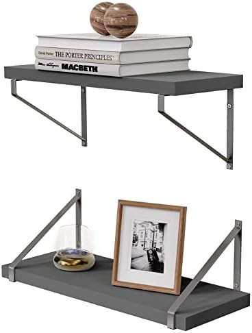 AMADA HOMEFURNISHING Wall Shelves, Floating Shelves Wall Mounted for Bathroom, Living Room, Bedro... | Amazon (US)