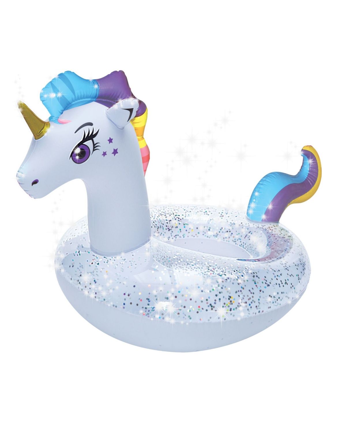 Splash Buddies inflatable Unicorn Glitter Pool Float Ring | Macys (US)