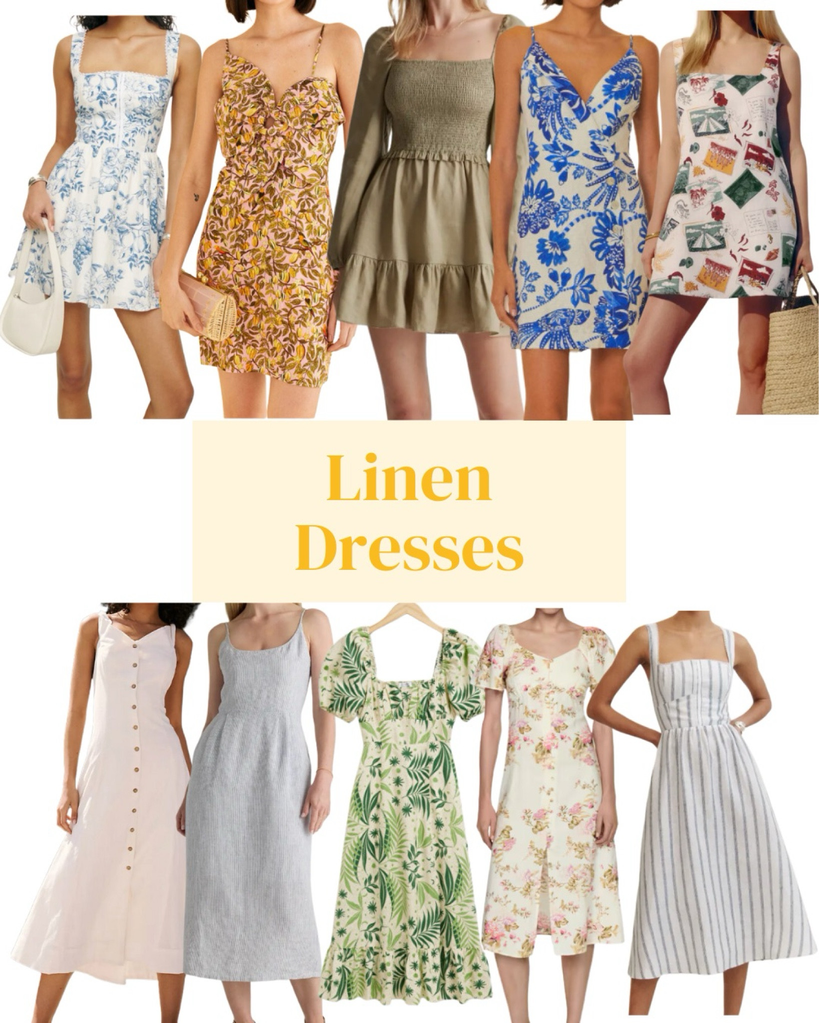 50% or more linen content dresses for summer 

#LTKsalealert #LTKSeasonal #LTKtravel