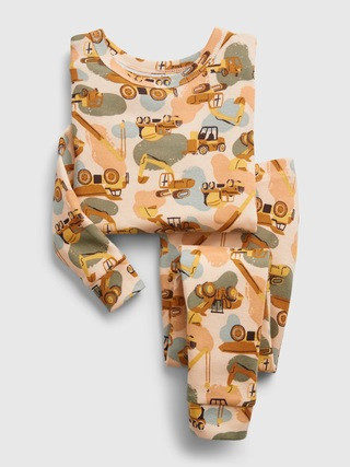 babyGap 100% Organic Cotton Tractor Graphic PJ Set | Gap (US)