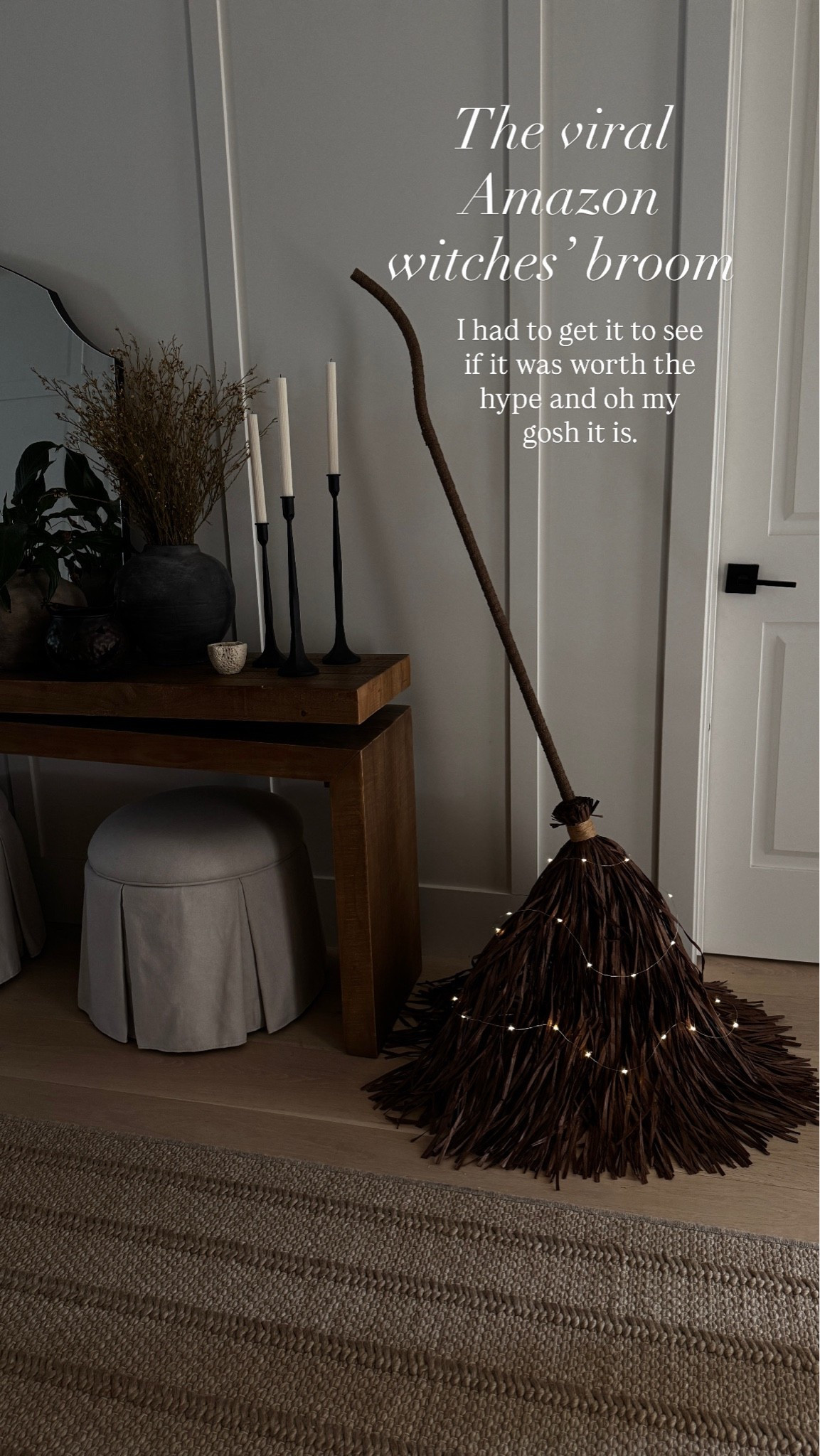 I got this on a win cause I’ve seen it all over social and it is so beautiful. So worth spending a little bit more to get something that is Halloween decor but feels more elevated. And there’s a coupon on Amazon site right now that gets you $7.50 off.

#LTKSeasonal #LTKHome