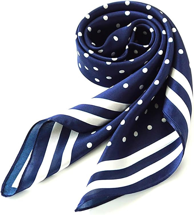 ANDANTINO 100% Mulberry Silk Square Scarf for Hair-25.6" X25.6'' Women Men Natural Silk Neckerchi... | Amazon (US)