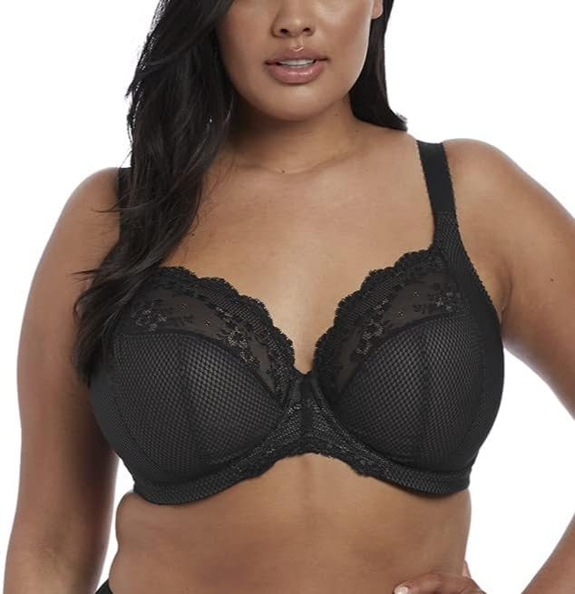 Elomi Women's Charley Stretch Lace Underwire Plunge Bra | Amazon (US)