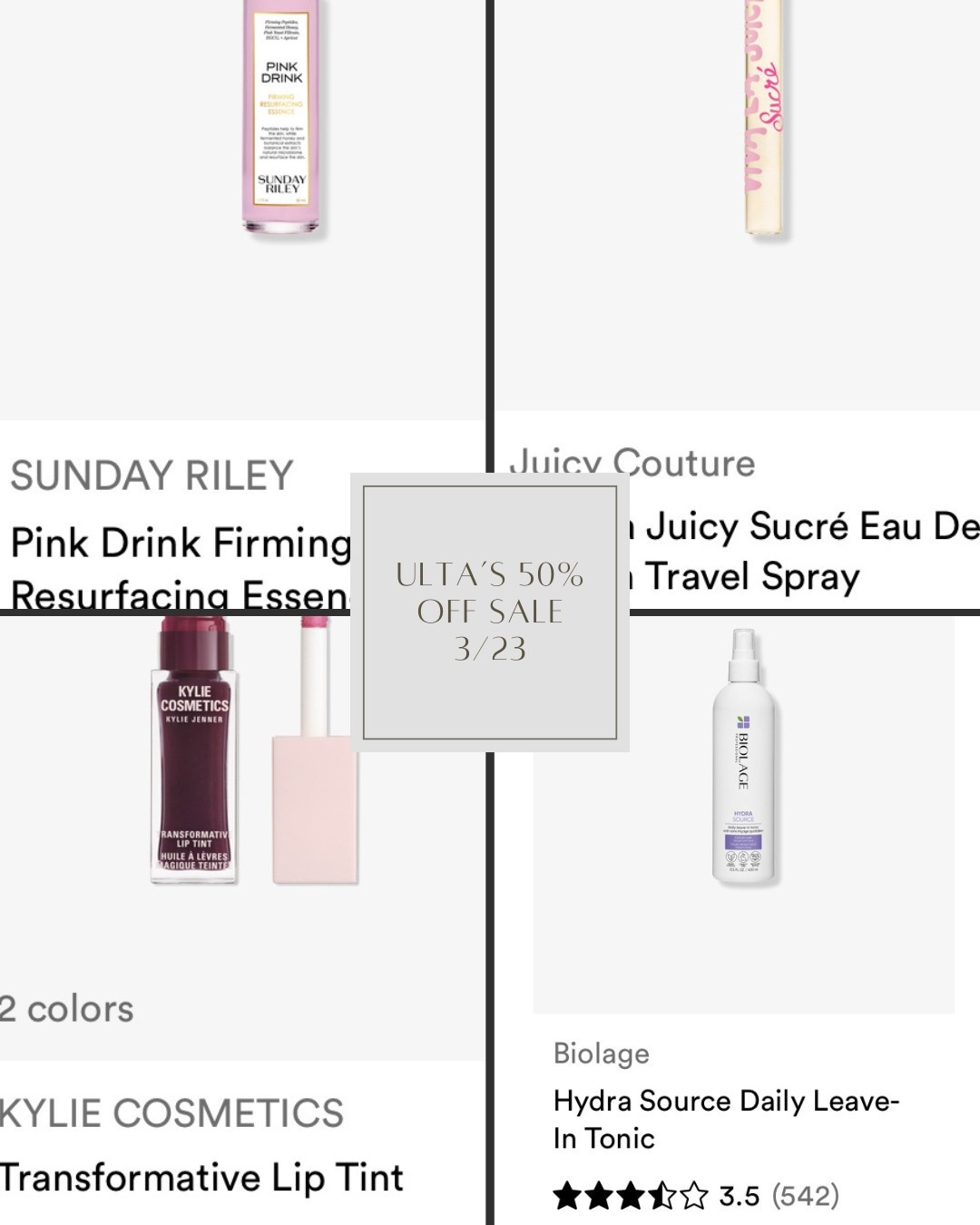 Ulta’s 21 Days of beauty sale 3/23

#LTKSaleAlert #LTKBeauty