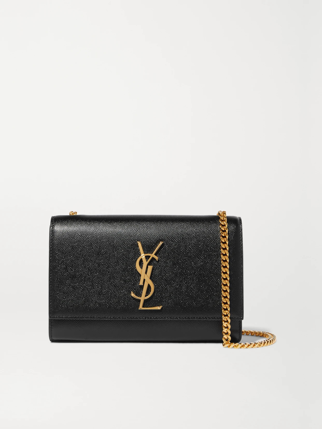 SAINT LAURENT - Kate Small Embossed-leather Shoulder Bag - Black | NET-A-PORTER (US)