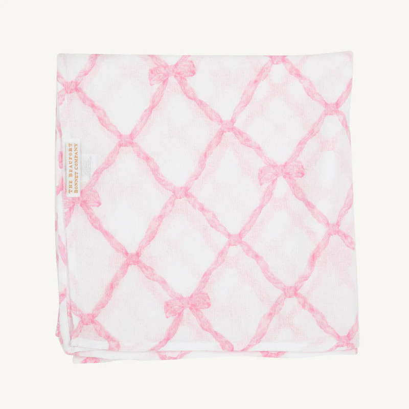 Silent Night Swaddle - Belle Meade Bow | The Beaufort Bonnet Company