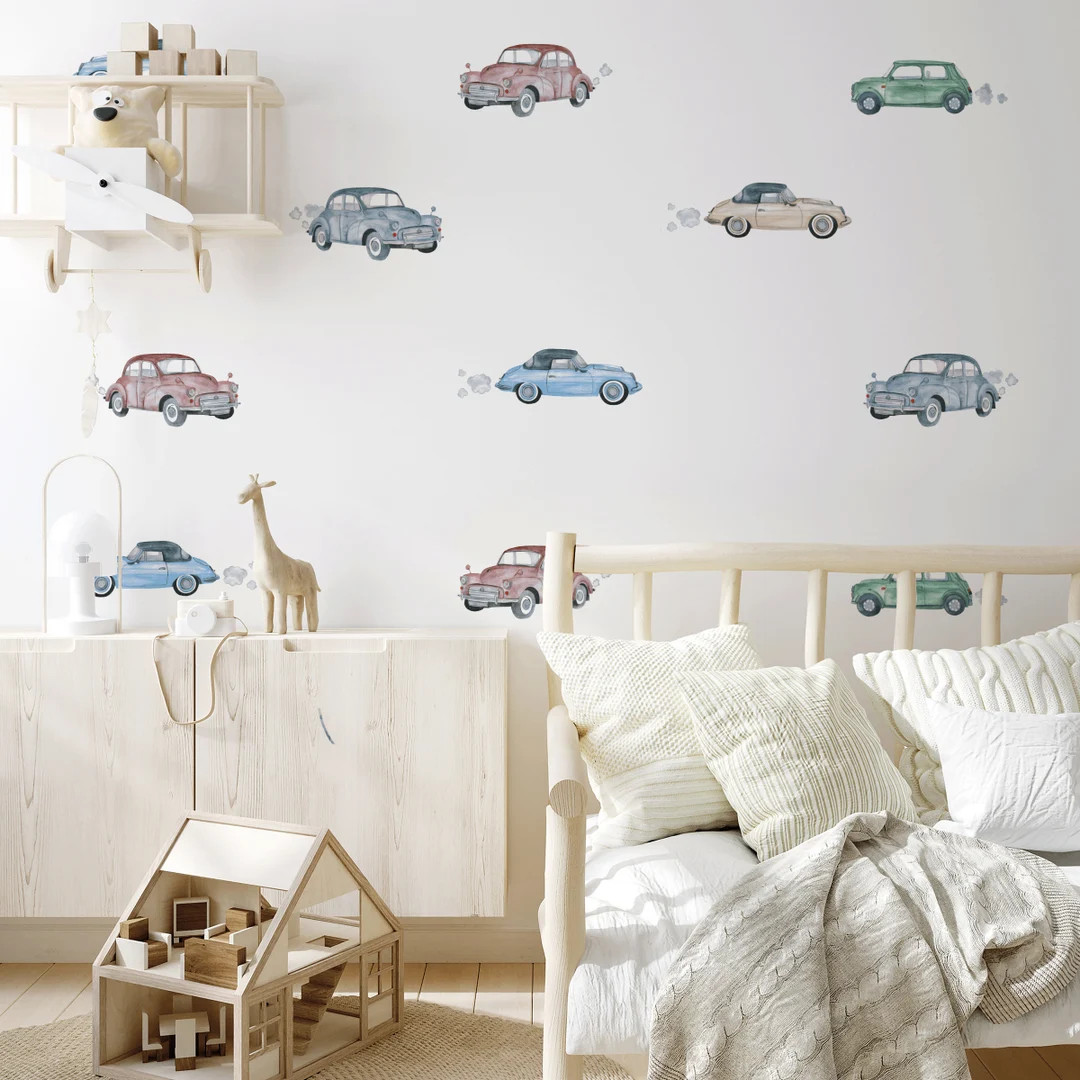 Vintage Cars Wall Decals | Urbanwalls - Etsy | Etsy (Global)
