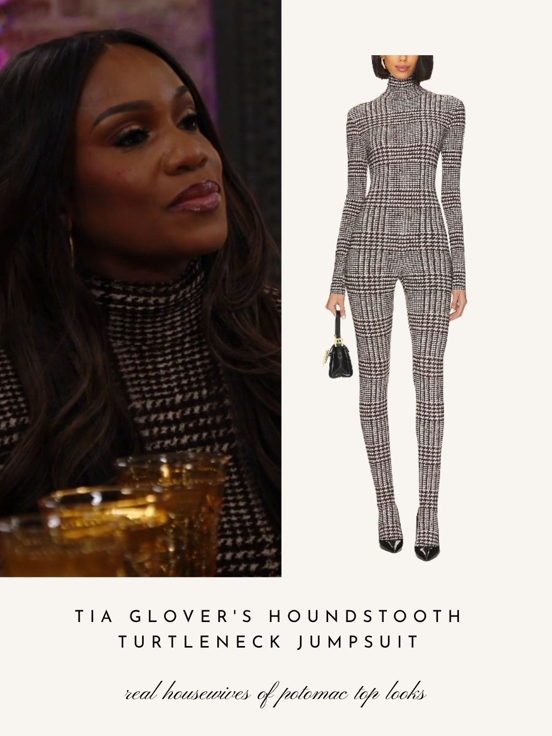 Tia Glover’s Houndstooth Jumpsuit