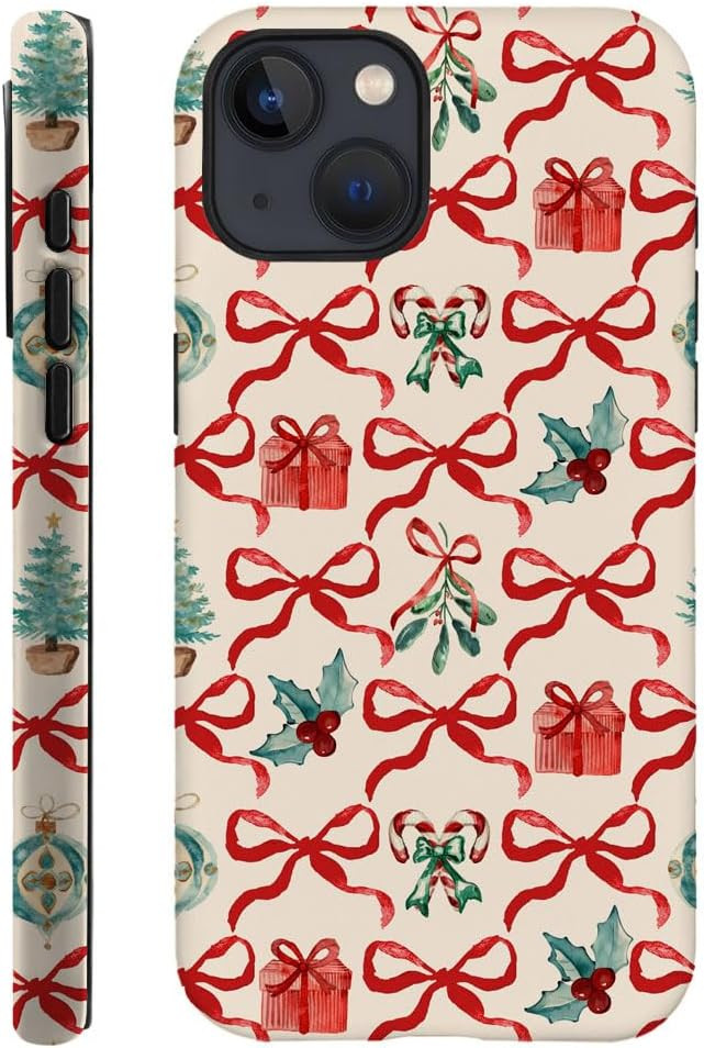 DAIZAG Case Compatible with for iPhone 15,Christmas Tree Ribbon Bow Phone Case for iPhone 15 for ... | Amazon (US)