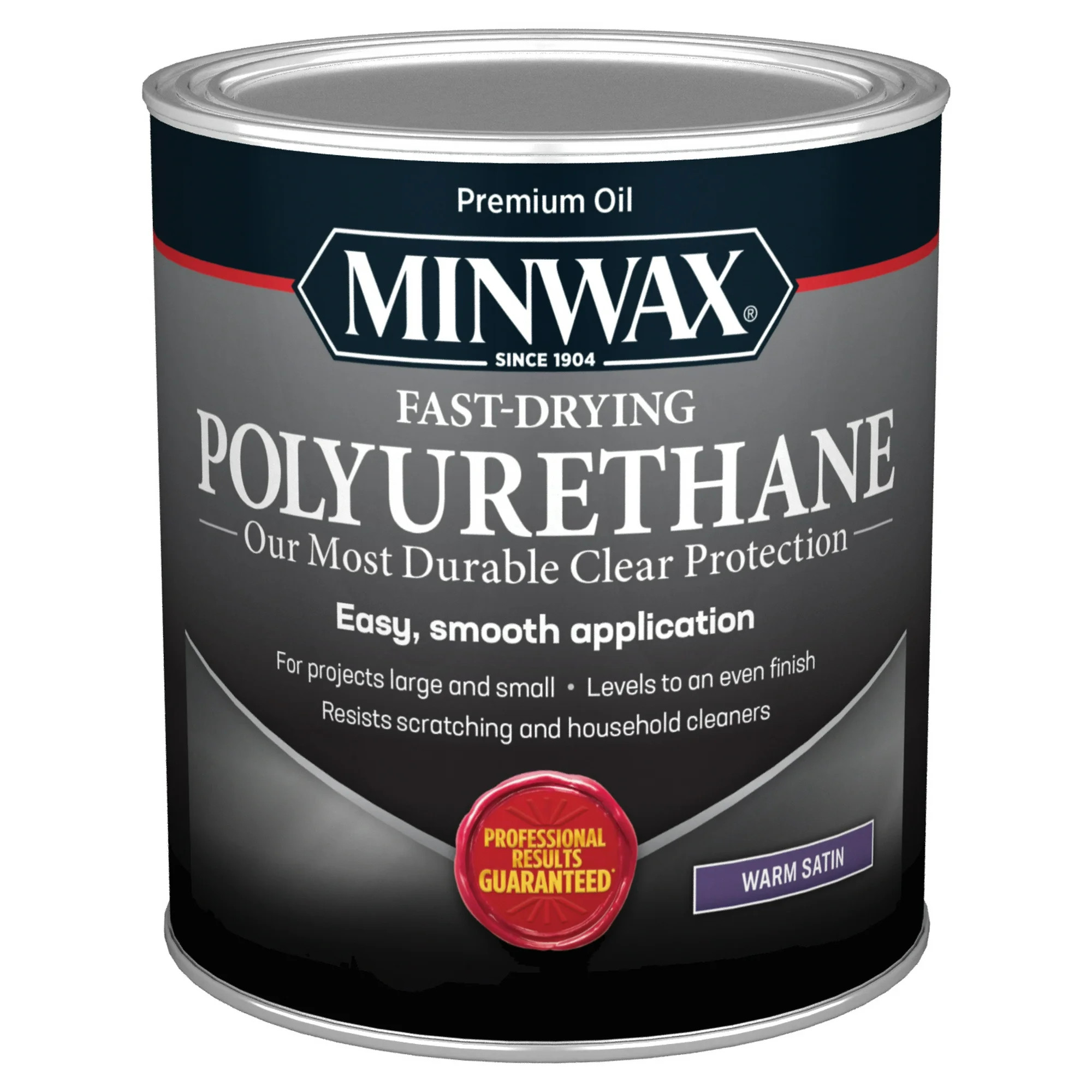 Minwax Fast-Drying Polyurethane, Satin, Clear, 1 Quart - Walmart.com | Walmart (US)